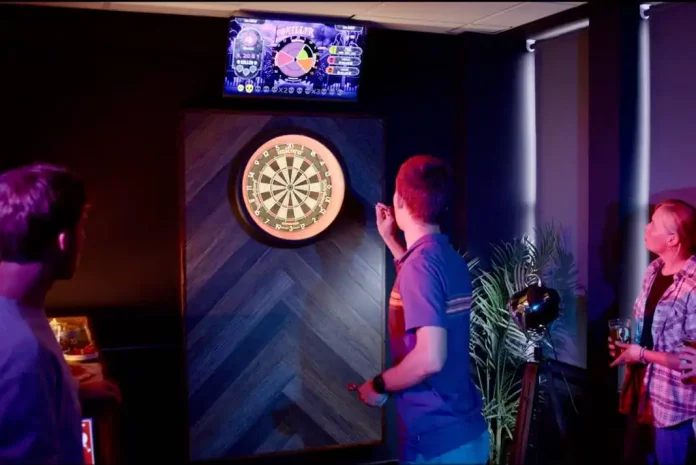 People playing darts at The Kelso in Loughborough