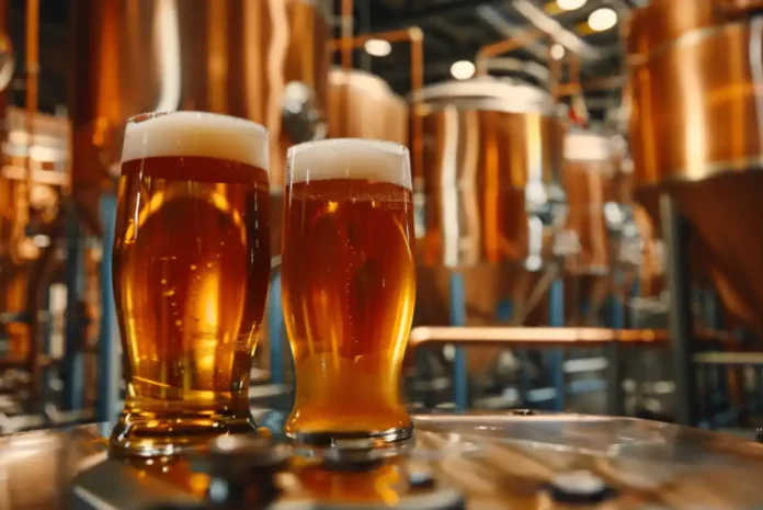 Two pints in a pub