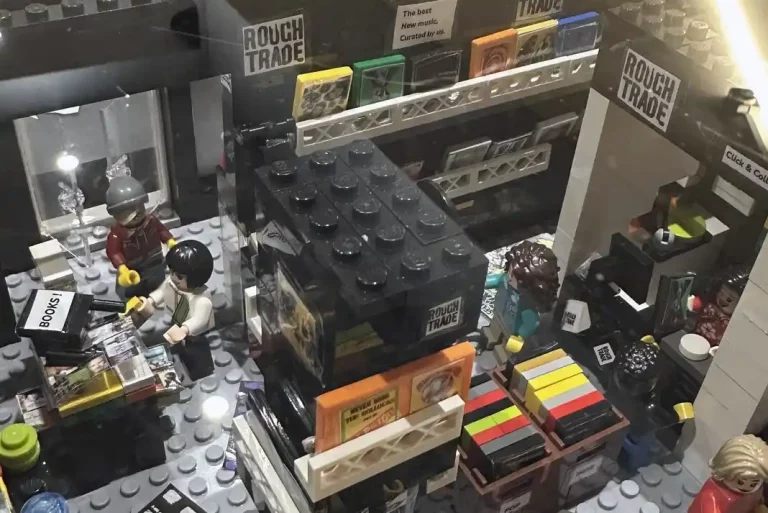 This stunning replica of Nottingham’s Rough Trade store has been created in Lego to celebrate their ten years of trading in the city