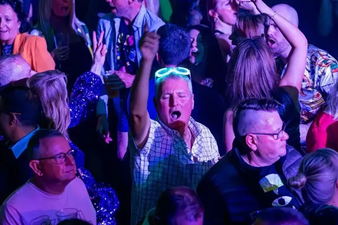 Clubbers at clubland