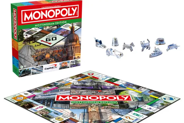 A picture of the Nottingham edition of Monopoly