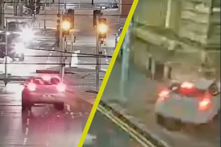 Watch the shocking moment a drunk driver crashes into Nottingham’s historic Guildhall