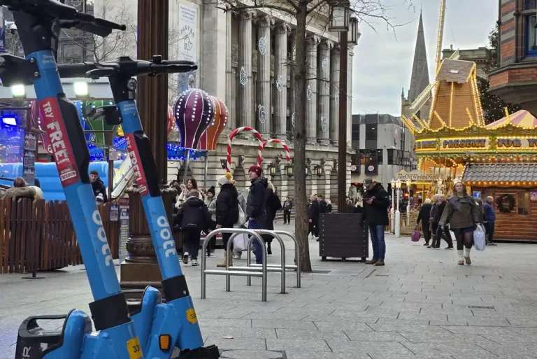 Dozens of e-bikes and scooters seized were seized in Nottingham city centre at the end of 2025 and now a ban is being proposed