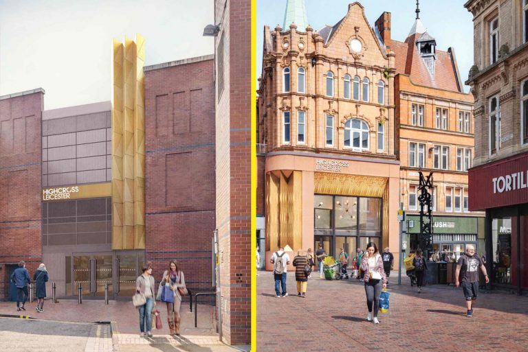 Work to revamp final two entrances to Highcross Leicester begins