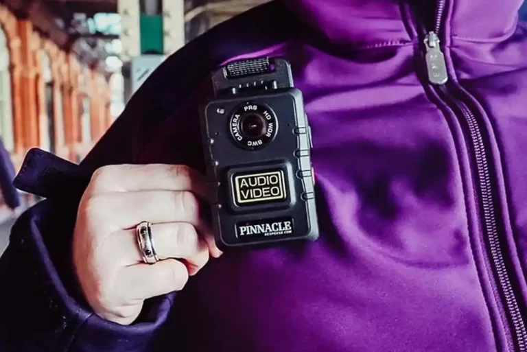 Person wearing a body camera.