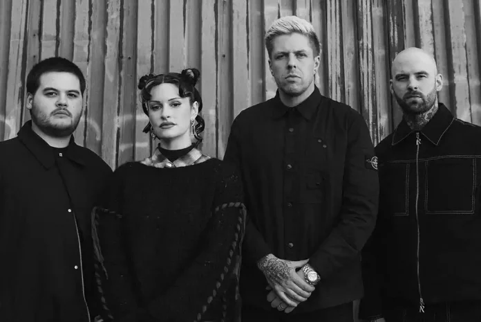 spiritbox Spiritbox members standing against wall.