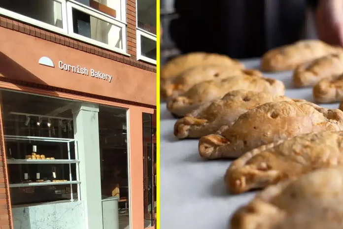 Bakery storefront and baked goods display