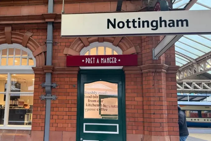 Pret A Manger at Nottingham station