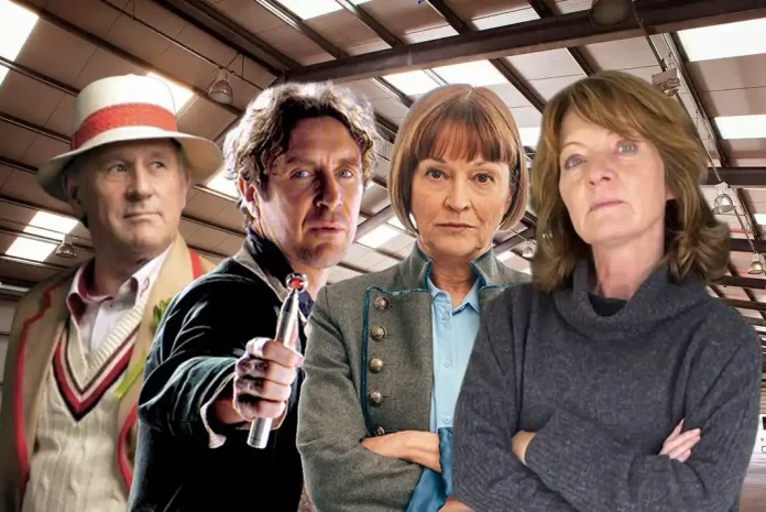 Four characters in a sci-fi setting