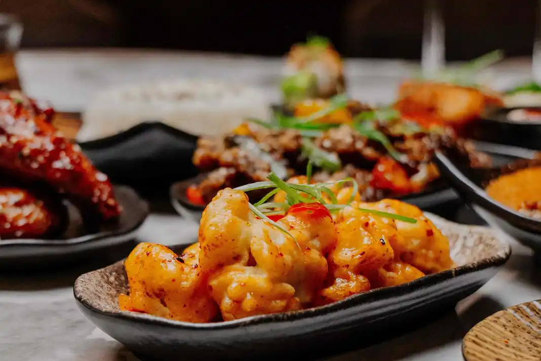 kinupd1 Variety of colorful Asian dishes