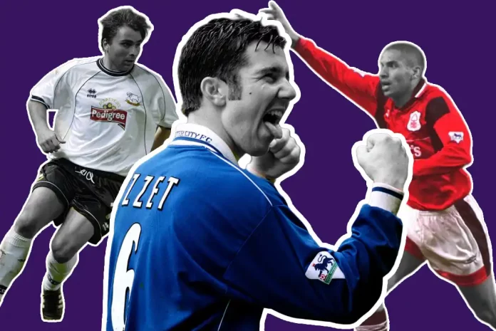 Football players celebrating in action