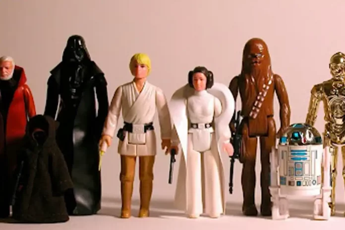 Classic Star Wars action figures lineup