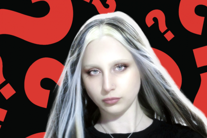 Person with long, light hair.