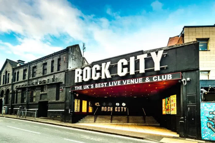 Entrance of Rock City venue in Nottingham